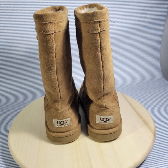 Ugg Australia LARYN Brown Tan Suede Boot Swarovski Women's Size 5 - Picture 4 of 12